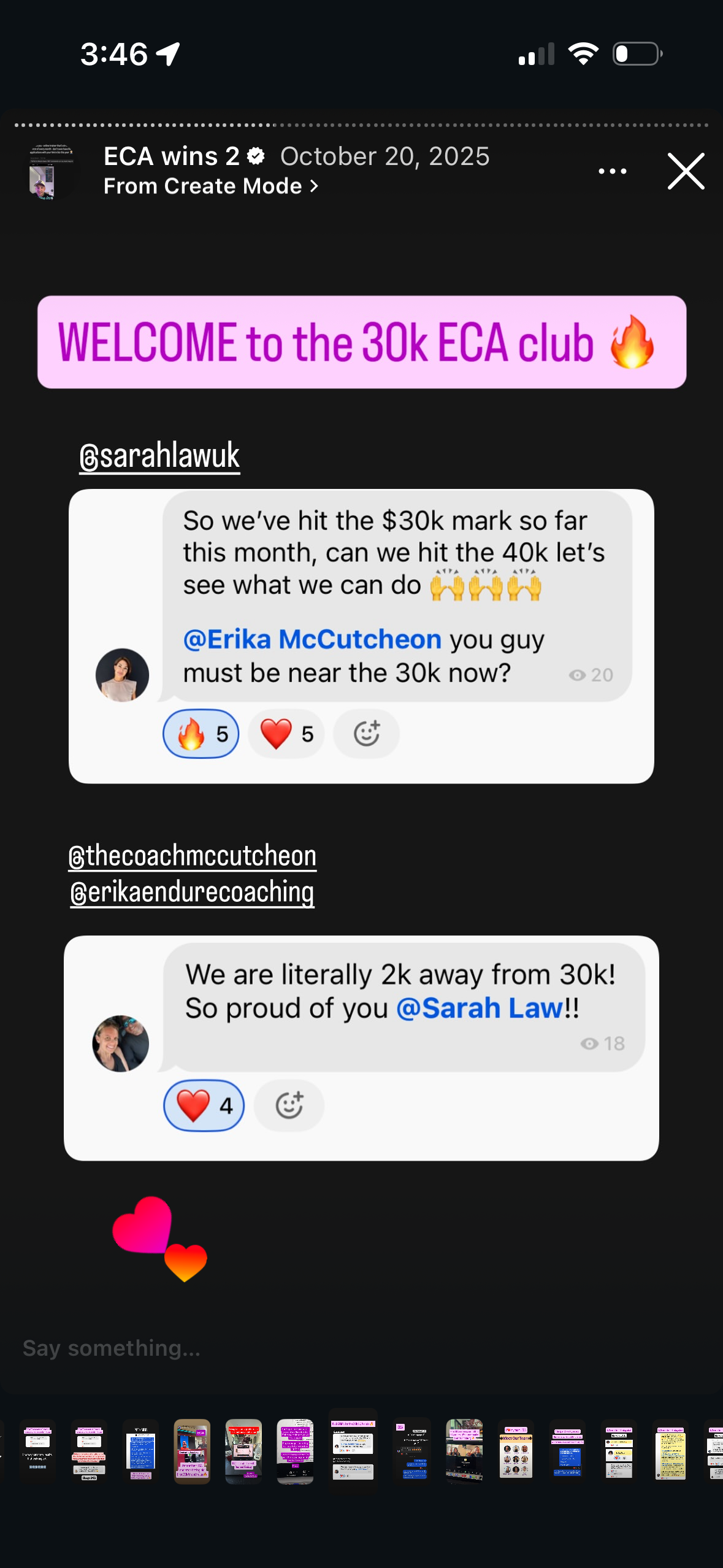 Revenue screenshot from Erika M. in Nashville